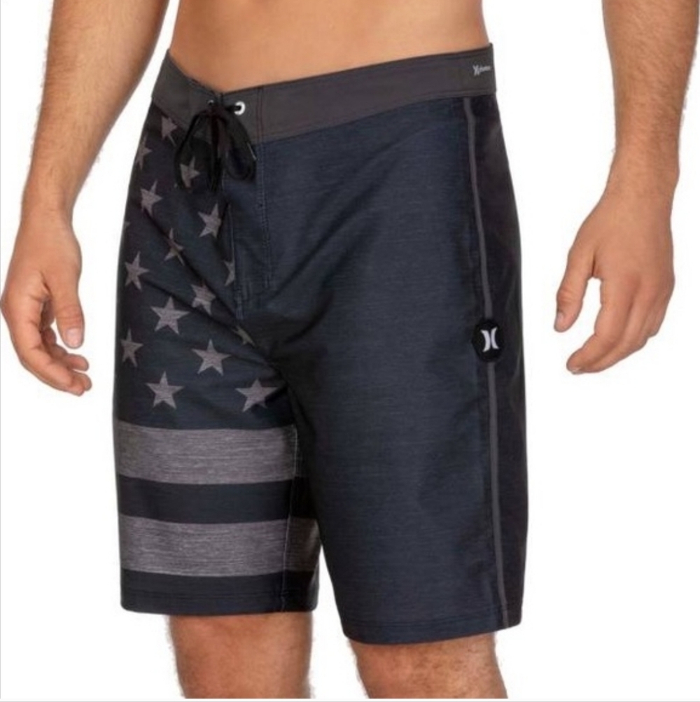 Men's Hurley Phantom Patriot USA Flag Board Shorts Trunks M/30